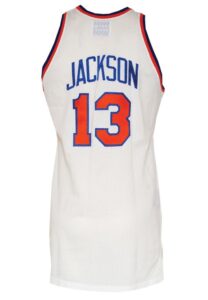 1989-90 Mark Jackson New York Knicks Game-Used Home Jersey 