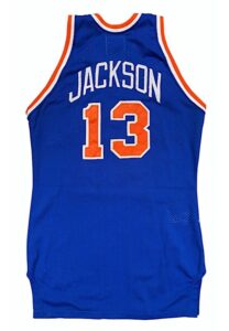 1989-90 Mark Jackson New York Knicks Game-Used Road Jersey