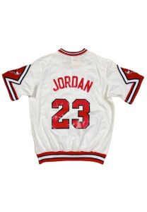 1989-90 Michael Jordan Chicago Bulls Player-Worn Shooting Shirt