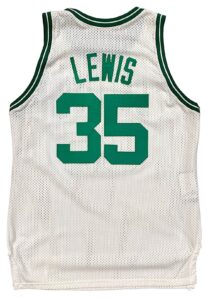 1989-90 Reggie Lewis Boston Celtics Game-Used & Signed Jersey