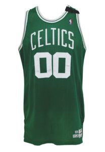 1989-90 Robert Parish Boston Celtics Game-Used Road Uniform with “Follow Through” Armband