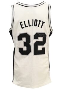 1989-90 Sean Elliott San Antonio Spurs Game-Used & Dual Autographed Rookie Home Uniform