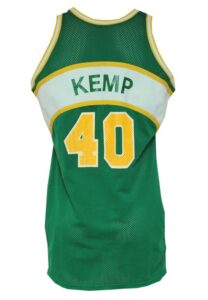 1989-90 Shawn Kemp Rookie Seattle SuperSonics Game-Used & Autographed Road Jersey