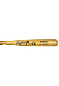 1989 Andres Galarraga Montreal Expos Game-Used & Signed Bat