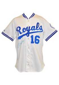 1989 Bo Jackson Kansas City Royals Scoreboard Autographed Home Jersey