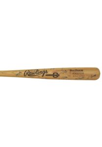 1989 Dave Henderson Oakland A’s World Series Game-Issued Bat Autographed by the 1989 World Champion Oakland A’s