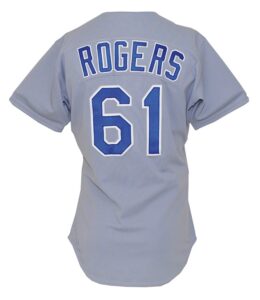 1989 Kenny Rogers Rookie Texas Rangers Game-Used Road Spring Training Jersey