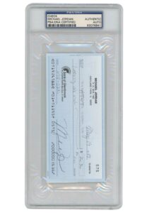 1989 Michael Jordan Signed Personal Check