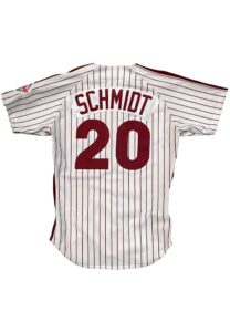 1989 Mike Schmidt Philadelphia Phillies Autographed Game Jersey