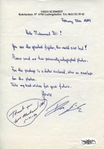 1989 Muhammad Ali Autographed Fan Letter