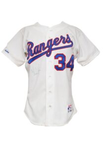 1989 Nolan Ryan Texas Rangers Signed Authentic Home Jersey