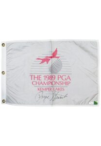 1989 Payne Stewart Autographed PGA Championship Golf Flag