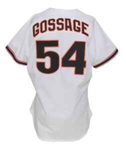 1989 Rich “Goose” Gossage San Francisco Giants Game-Used & Autographed Home Jersey