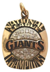 1989 San Francisco Giants National League Championship Pendant