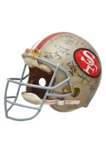 1989 Steve Young San Francisco 49ers Game-Used & Team Signed Helmet