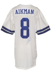 1989 Troy Aikman Rookie Era Dallas Cowboys Game-Used & Autographed Road Jersey