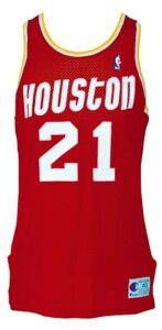 1990-1991 Eric “Sleepy” Floyd Houston Rockets Game-Used Road Jersey