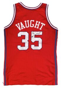 1990-1991 Loy Vaught Rookie Los Angeles Clippers Game-Used & Signed Road Jersey