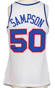 1990-1991 Ralph Sampson Sacramento Kings Game-Used Home Jersey