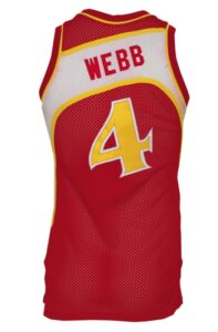 1990-1991 Spud Webb Atlanta Hawks Game-Used & Autographed Road Jersey