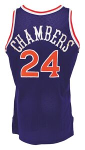 1990-1991 Tom Chambers Phoenix Suns Game-Used Road Uniform