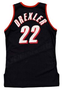 1990-91 Clyde Drexler Portland Trail Blazers Game-Used Jersey