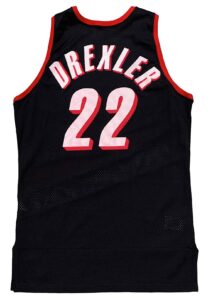 1990-91 Clyde Drexler Portland Trail Blazers Game-Used Jersey