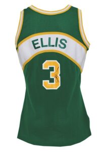 1990-91 Dale Ellis Seattle SuperSonics Game-Used & Autographed Road Uniform