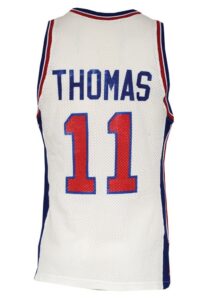 1990-91 Isiah Thomas Detroit Pistons Game-Used & Autographed Home Jersey