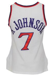 1990-91 Kevin Johnson Phoenix Suns Game-Used Home Uniform (2) (Great Provenance)