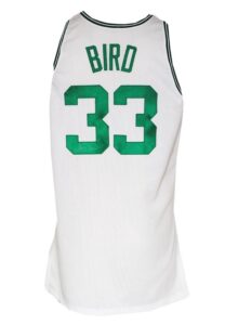 1990-91 Larry Bird Boston Celtics Game-Used & Autographed Home Jersey