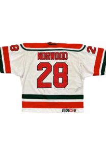 1990-91 Lee Norwood NJ Devils Game-Used Jersey