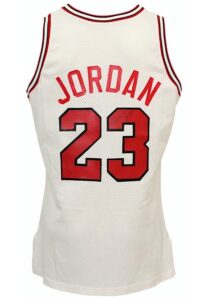 1990-91 Michael Jordan Chicago Bulls Game-Used & Autographed Jersey (Equipment Manager LOA • Signed At Charita Bulls Dinner • Championship & MVP Season)