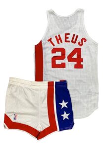 1990-91 Reggie Theus NJ Nets Game-Used Uniform