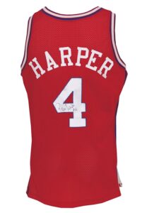 1990-91 Ron Harper LA Clippers Game-Used & Autographed Road Jersey