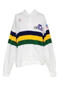 1990-91 Utah Jazz Warm-Up Suit Attributed to Karl Malone (2)