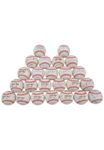 1990 American League & National League Team-Signed Baseballs