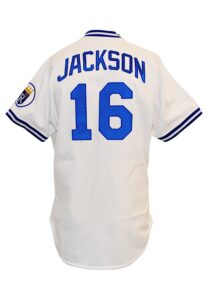 1990 Bo Jackson Kansas City Royals Autographed Scoreboard Jersey