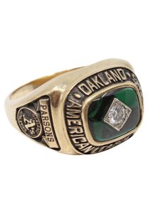 1990 Casey Parsons Oakland A’s American League Champions Ring