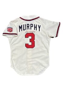 1990 Dale Murphy Atlanta Braves Game-Used & Signed Home Jersey