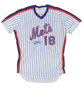 1990 Darryl Strawberry New York Mets Autographed Home Jersey