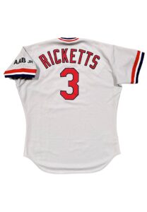 1990 Dave Ricketts St. Louis Cardinals Coaches Worn Road Jersey