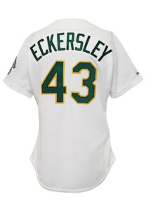 1990 Dennis Eckersley Oakland A’s Game-Used Home Jersey