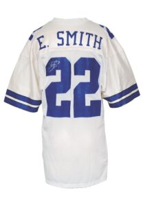 1990 Emmitt Smith Rookie Dallas Cowboys Game-Used & Autographed Road Jersey