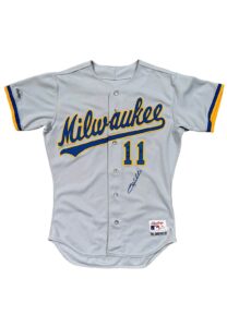 1990 Gary Sheffield Milwaukee Brewers Game-Used Jersey