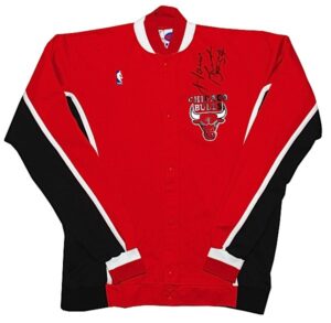 1990 Horace Grant Chicago Bulls Worn & Autographed Road Warm-Up Jacket & Pants