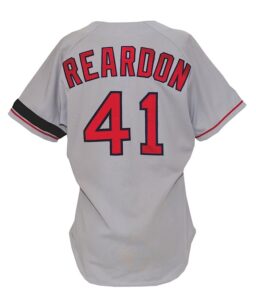 1990 Jeff Reardon Boston Red Sox Game-Used Road Jersey