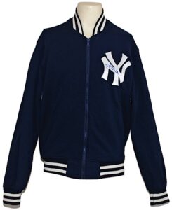 1990 Jim Leyritz Rookie NY Yankees Worn & Autographed Bench Jacket