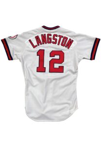 1990 Mark Langston California Angels Game-Used & Autographed Jersey