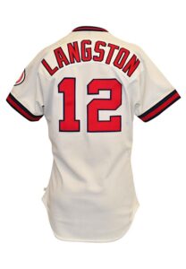 1990 Mark Langston California Angels Game-Worn & Autographed Home Jersey